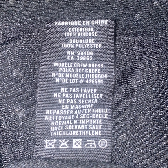 THEORY crew dress polka dot size 0 NWT - Picture 10 of 10